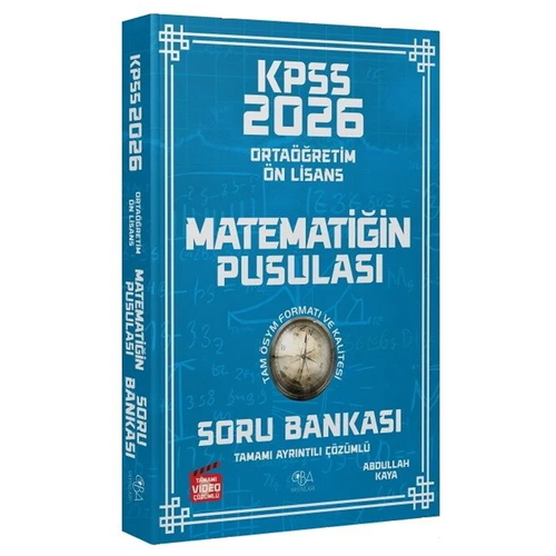 KPSS Ortaöğretim Ön Lisans Matematiğin Pusulası Soru Bankası CBA Yayınları 2026