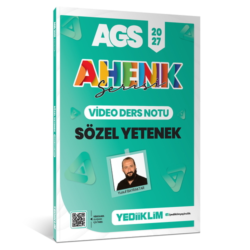 MEB AGS Ahenk Serisi Sözel Yetenek Video Ders Notları Yediiklim Yayınları 2027