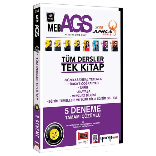 MEB AGS Anka Serisi Tüm Dersler Tamamı Çözümlü 5 Deneme Yargı Yayınları 2025