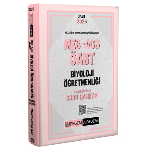 MEB AGS ÖABT Biyoloji Öğretmenliği Soru Bankası Pegem Akademi Yayınları 2026