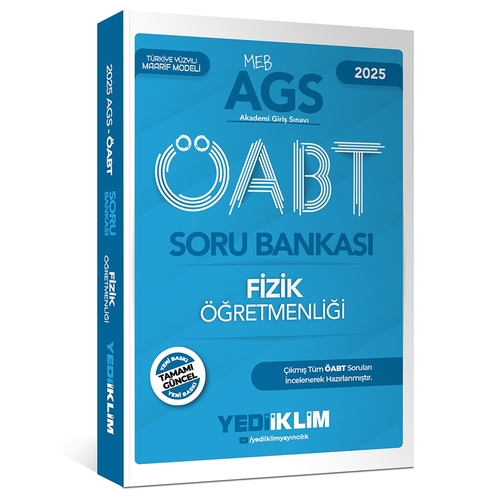 MEB AGS ÖABT Fizik Öğretmenliği Soru Bankası Yediiklim Yayınları 2025