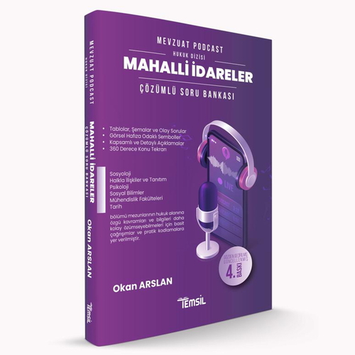 Mevzuat Podcast Mahalli İdareler Çözümlü Soru Bankası Temsil Kitap Yayınları 2025