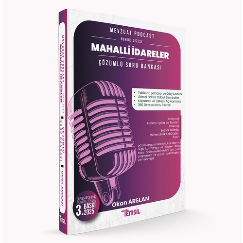 Mevzuat Podcast Mahalli İdareler Çözümlü Soru Bankası Temsil Kitap Yayınları 2025