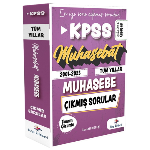 Muhasebat KPSS A Grubu Sayıştay Muhasebe Çıkmış Sınav Soruları Dizgi Kitap Yayınları 2025