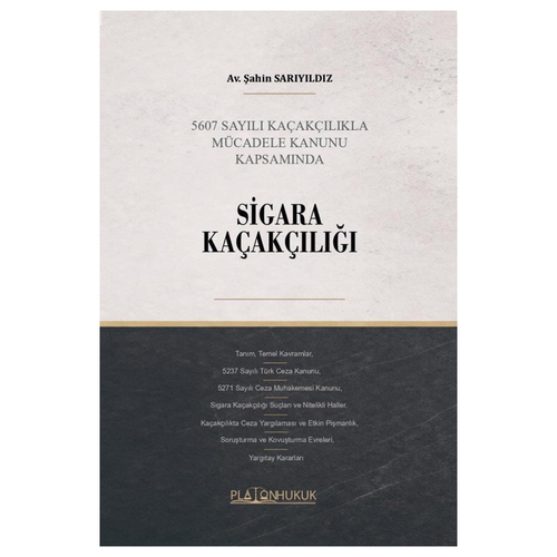 Sigara Kaçakçılığı - Şahin Sarıyıldız