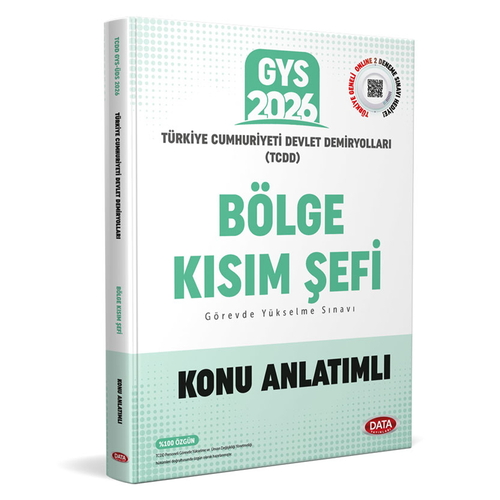 TCDD GYS Bölge Kısım Şefi Konu Anlatımlı Data Yayınları 2026
