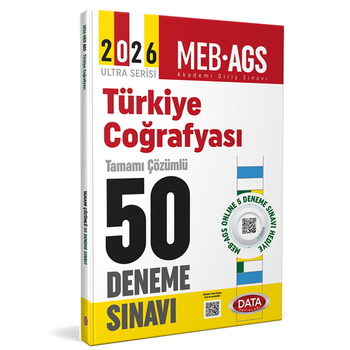 AGS Türkiye Coğrafyası Tamamı Çözümlü 50 Deneme Sınavı Data Yayınları 2026