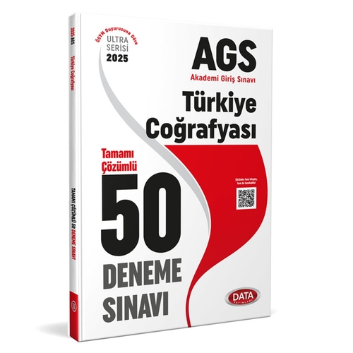 AGS Türkiye Coğrafyası Tamamı Çözümlü 50 Deneme Sınavı Data Yayınları 2025