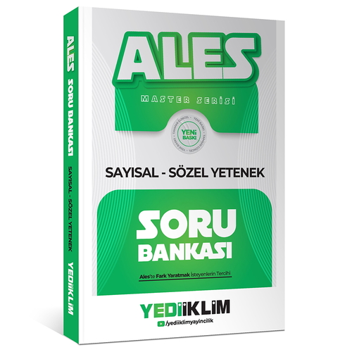 ALES Sayısal-Sözel Yetenek Soru Bankası Yediiklim Yayınları 2027