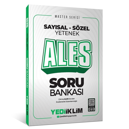 ALES Sayısal-Sözel Yetenek Tamamı Çözümlü Soru Bankası Yediiklim Yayınları 2025