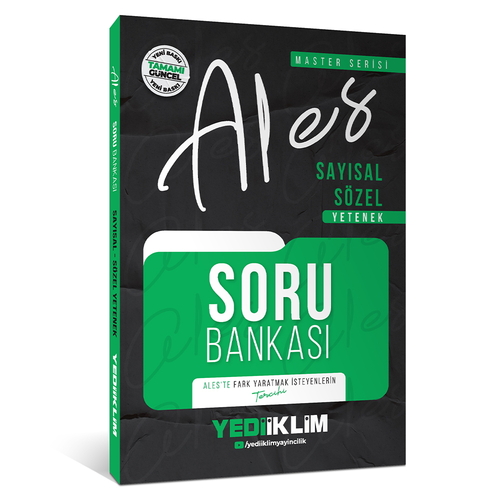 ALES Sayısal-Sözel Yetenek Tamamı Çözümlü Soru Bankası Yediiklim Yayınları 2026