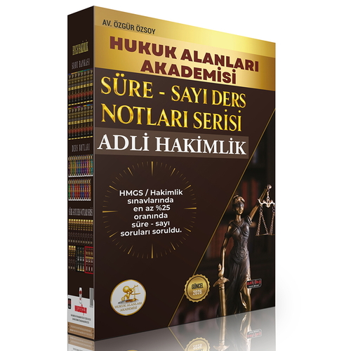 HUKAL ADLİ HAKİMLİK Süre-Sayı Ders Notları Serisi Seti Savaş Yayınları 2026