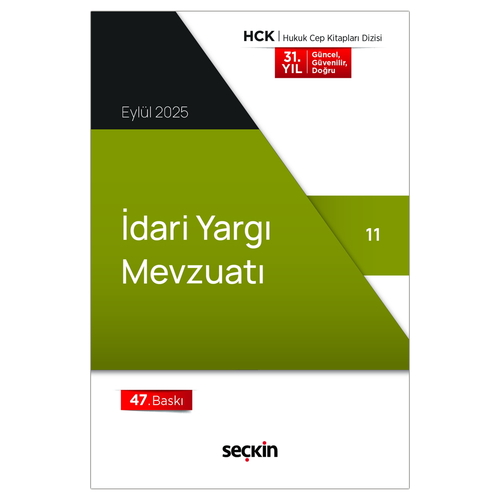 İdari Yargı Mevzuatı - Seçkin Yayınevi Kanun Metinleri Eylül 2025