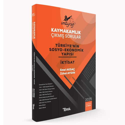 İmtiyaz Kaymakamlık Çıkmış Sorular Türkiyenin Sosyo-Ekonomik Yapısı ve İktisat Temsil Kitap Yayınları 2025