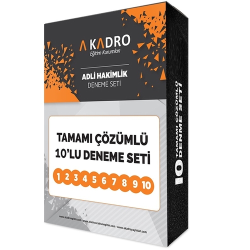 Kelepir Ürün İadesizdir - Adli Hakimlik Deneme Sınavı 10 Deneme A Kadro Yayınları