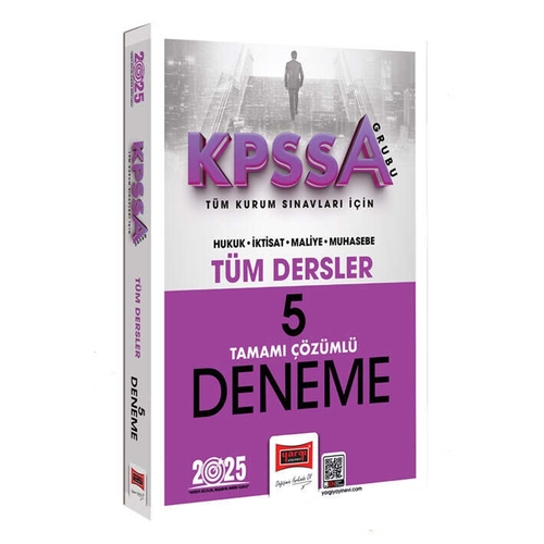 KPSS A Grubu Tüm Dersler Tamamı Çözümlü 5 Deneme Sınavı Yargı Yayınları 2025