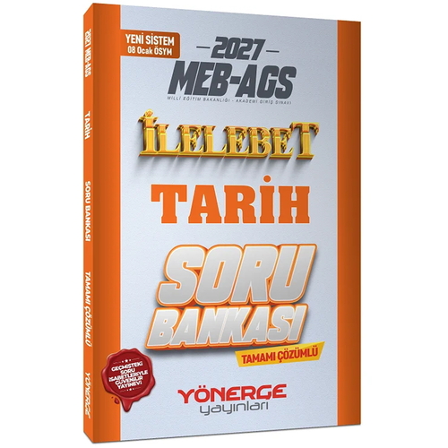 MEB AGS Tarih İlelebet Soru Bankası Tamamı Çözümlü Yönerge Yayınları 2027