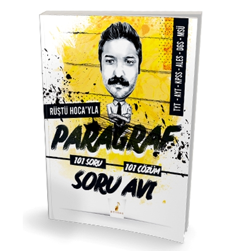 Rüştü Hoca\'yla Paragraf Soru Avı 101 Soru 101 Çözüm Pelikan Yayınları 2024