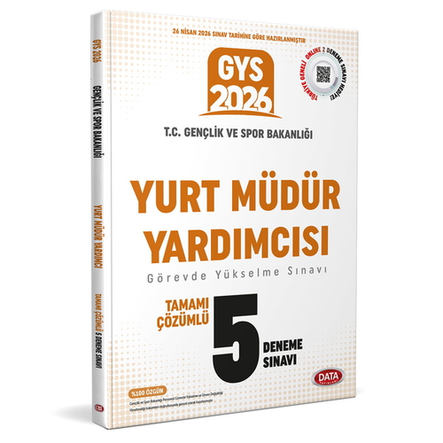 T.C. Gençlik ve Spor Bakanlığı Yurt Müdür Yardımcısı GYS Sınavı 5 Deneme Data Yayınları 2026