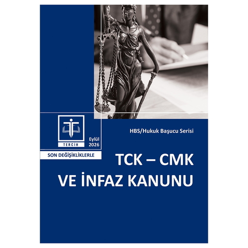 TCK-CMK ve İnfaz Kanunu - Tercih Yayınları Kanun Metinleri Eylül 2026