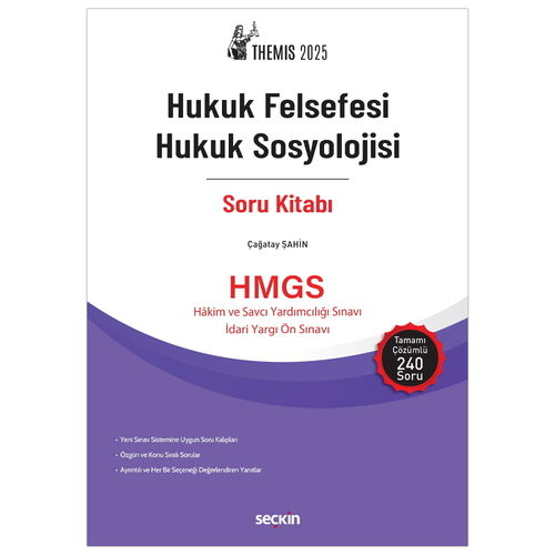 THEMIS Hukuk Felsefesi Hukuk Sosyolojisi Soru Kitabı - Çağatay Şahin 2025