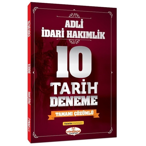 Adli İdari Hakimlik Tarih 10 Deneme Çözümlü Yönerge Yayınları 2021