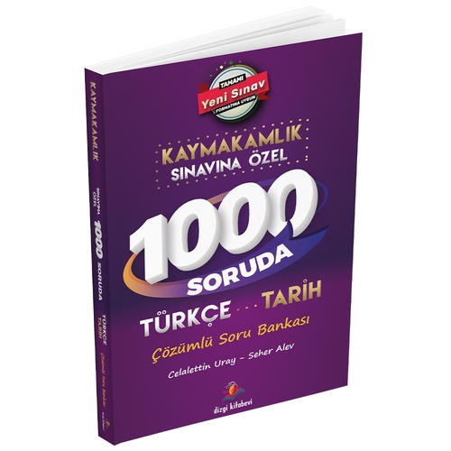 Kaymakamlık 1000 Soruda Türkçe-Tarih Çözümlü Soru Bankası Dizgi Kitap Yayınları 2024