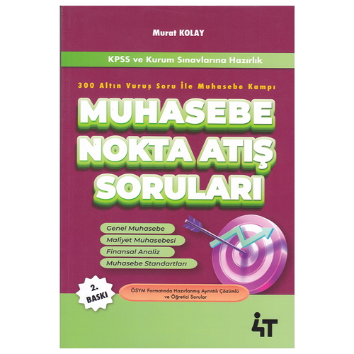 Kelepir Ürün İadesizdir - KPSS A Grubu Muhasebe Nokta Atış Soruları Soru Bankası 4T Yayınları