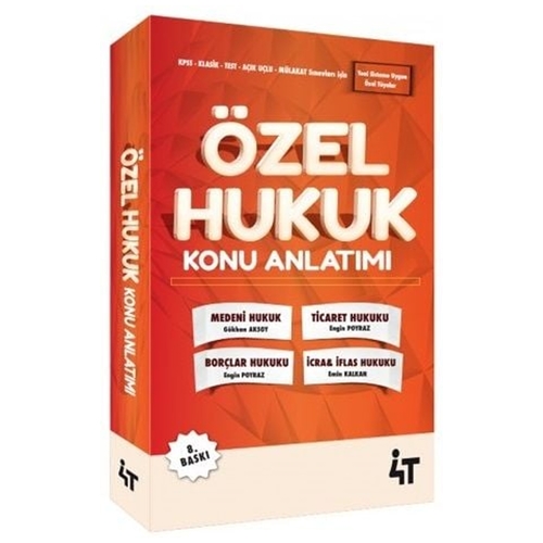 Kelepir Ürün İadesizdir - KPSS A Grubu Özel Hukuk Konu Anlatımı 4T Yayınları 2023