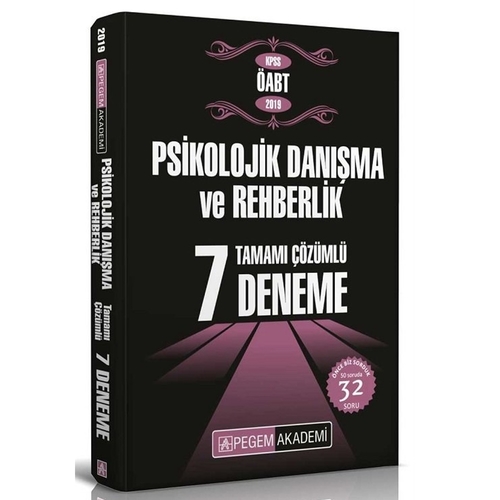 Kelepir Ürün İadesizdir - ÖABT Psikolojik Danışma ve Rehberlik 7 Deneme Pegem Akademi Yayınları 2019