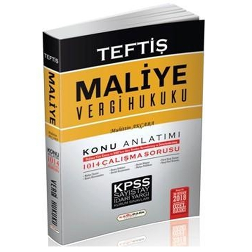 Kelepir Ürün İadesizdir - TEFTİŞ Maliye Vergi Hukuku Konu Anlatımı 1014 Çalışma Sorusu Kamupark Yayınları