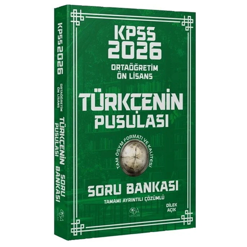 KPSS Ortaöğretim Ön Lisans Türkçenin Pusulası Soru Bankası CBA Yayınları 2026