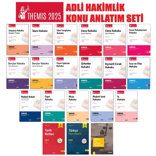 THEMIS Adli Yargı Hakim ve Savcı Yardımcılığı Sınavı Konu Anlatımlı Seti 2025