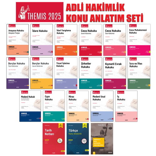 THEMIS Adli Yargı Hakim ve Savcı Yardımcılığı Sınavı Konu Anlatımlı Seti 2025