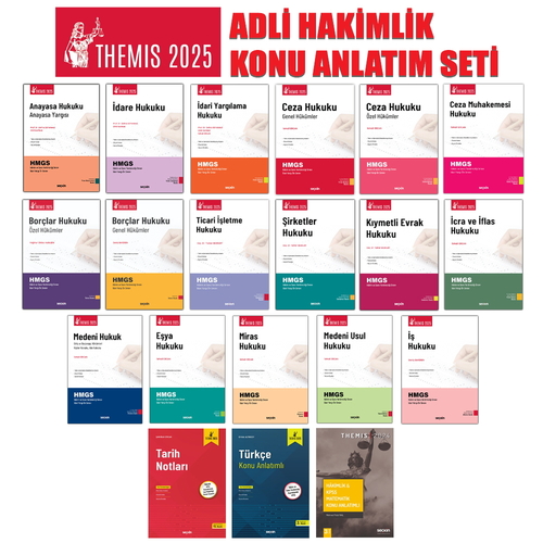 THEMIS Adli Yargı Hakim ve Savcı Yardımcılığı Sınavı Konu Anlatımlı Seti 2025
