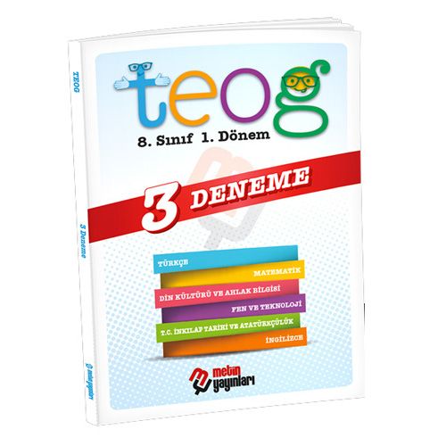 8. Sınıf TEOG 1 Deneme Sınavı 3 Fasikül Metin Yayınları