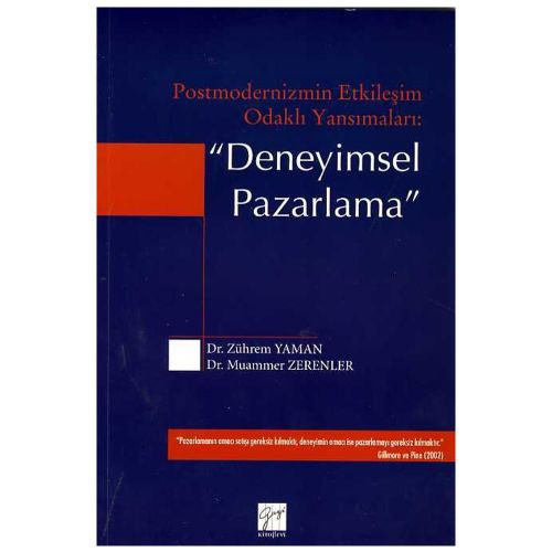Deneyimsel Pazarlama - Zührem Yaman, Muammer Zerenler