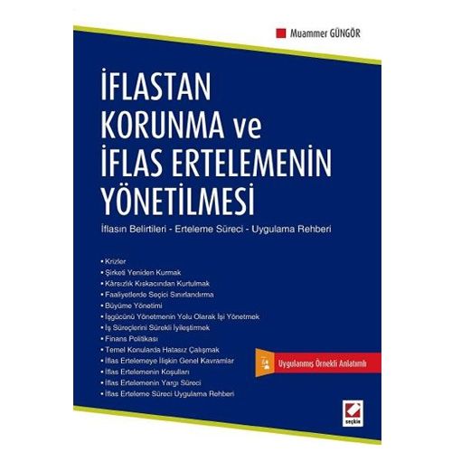 İflastan Korunma ve İflas Ertelemenin Yönetilmesi - Muammer Güngör