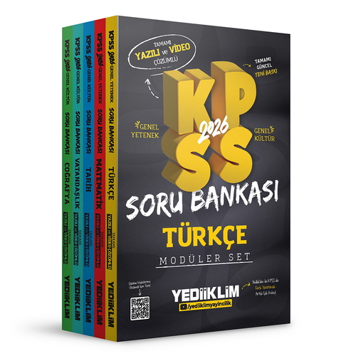 KPSS Genel Yetenek Genel Kültür Modüler Set Soru Bankası Yediiklim Yayınları 2026