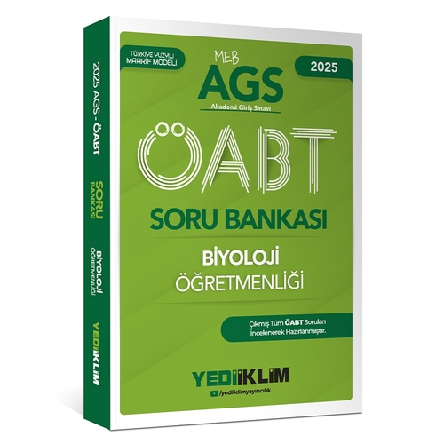 MEB AGS ÖABT Biyoloji Öğretmenliği Soru Bankası Yediiklim Yayınları 2025