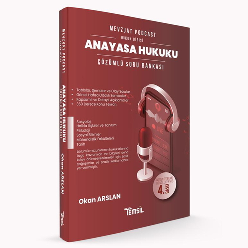Mevzuat Podcast Anayasa Hukuku Çözümlü Soru Bankası Temsil Kitap Yayınları 2025