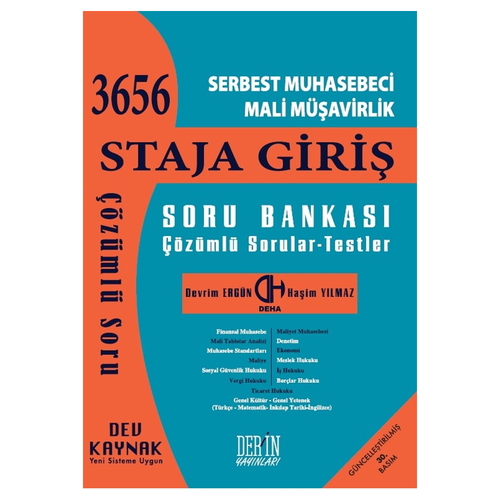 SMMM Staja Giriş Soru Bankası Devrim Ergün, Haşim Yılmaz
