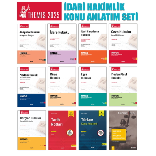 THEMIS İdari Yargı Hakim Yardımcılığı Sınavı Hazırlık Konu Anlatımlı Seti 2025