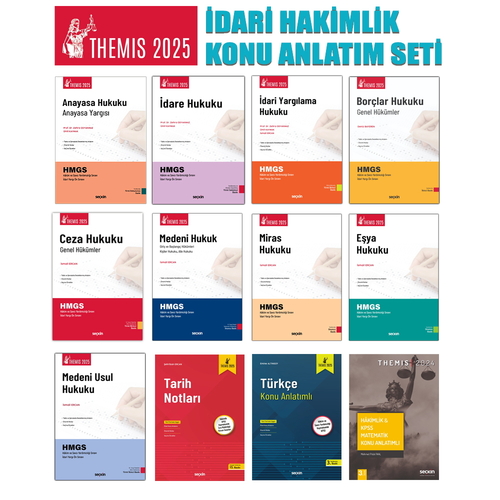 THEMIS İdari Yargı Hakim Yardımcılığı Sınavı Hazırlık Konu Anlatımlı Seti 2025