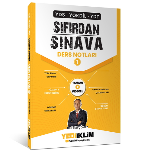 YDS YÖKDİL YDT Sıfırdan Sınava Ders Notları 1 Yediiklim Yayınları