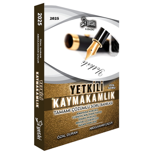 Yetkili Kaymakamlık Tamamı Çözümlü Soru Bankası Yetki Yayınları 2025