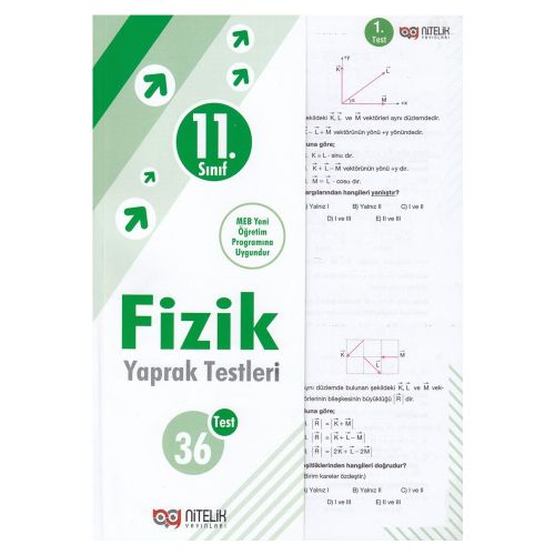 11. Sınıf Fizik 36 Yaprak Test Nitelik Yayınları