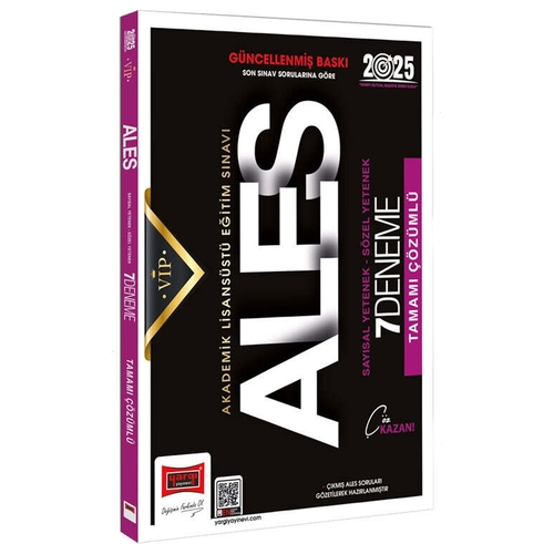 ALES Sayısal-Sözel Yetenek Tamamı Çözümlü 7 Deneme Yargı Yayınları 2025