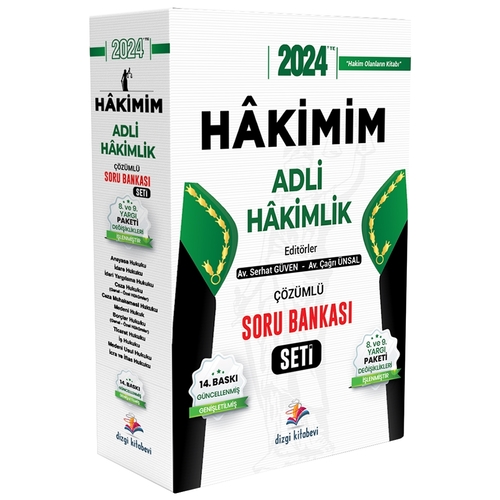 HAKİMİM Adli Hakimlik Soru Bankası Seti Dizgi Kitap Yayınları 2024