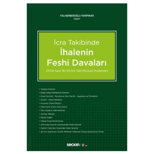 İcra Takibinde İhalenin Feshi Davaları - Filiz Berberoğlu Yenipınar